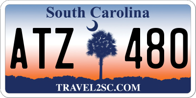 SC license plate ATZ480