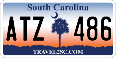 SC license plate ATZ486