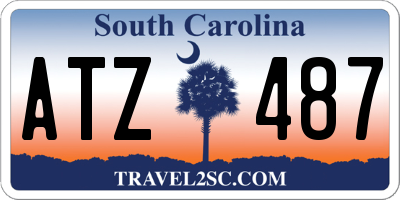 SC license plate ATZ487