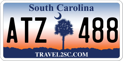 SC license plate ATZ488