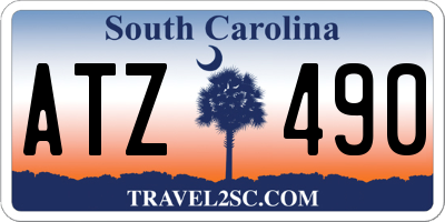 SC license plate ATZ490