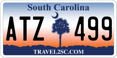 SC license plate ATZ499
