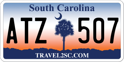 SC license plate ATZ507