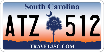 SC license plate ATZ512