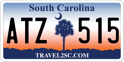 SC license plate ATZ515