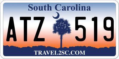 SC license plate ATZ519