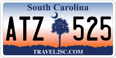 SC license plate ATZ525