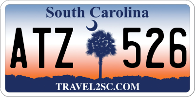 SC license plate ATZ526