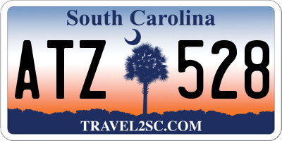 SC license plate ATZ528