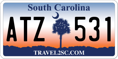 SC license plate ATZ531
