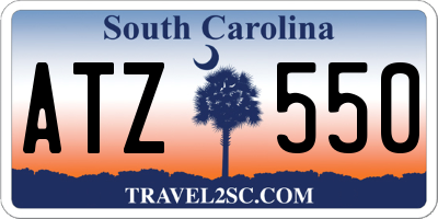 SC license plate ATZ550