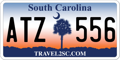 SC license plate ATZ556