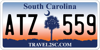 SC license plate ATZ559