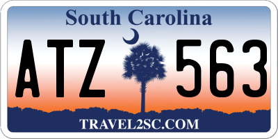SC license plate ATZ563