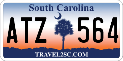 SC license plate ATZ564