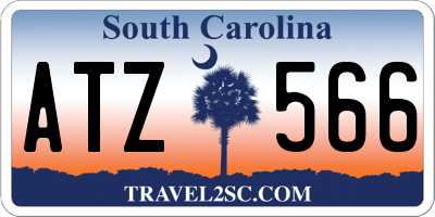 SC license plate ATZ566