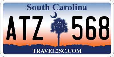 SC license plate ATZ568