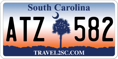 SC license plate ATZ582