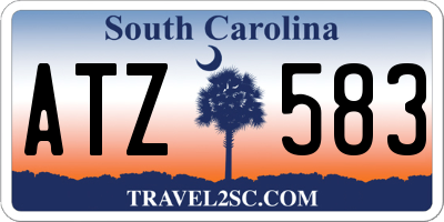 SC license plate ATZ583