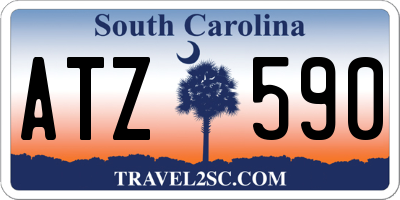 SC license plate ATZ590