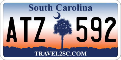 SC license plate ATZ592