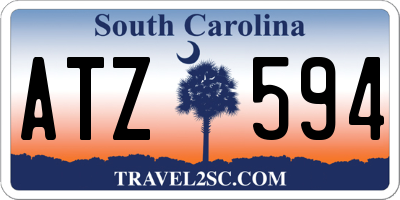 SC license plate ATZ594