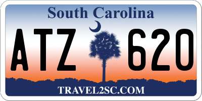 SC license plate ATZ620