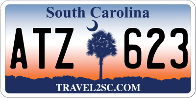 SC license plate ATZ623