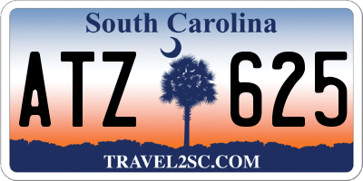 SC license plate ATZ625