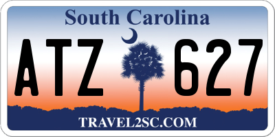 SC license plate ATZ627