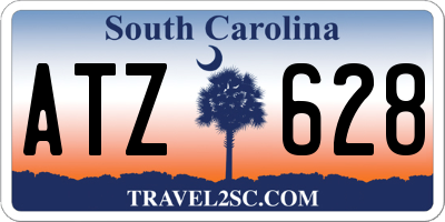 SC license plate ATZ628