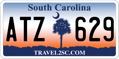 SC license plate ATZ629