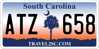 SC license plate ATZ658