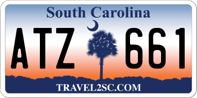 SC license plate ATZ661
