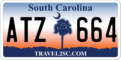 SC license plate ATZ664