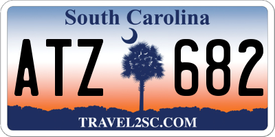 SC license plate ATZ682