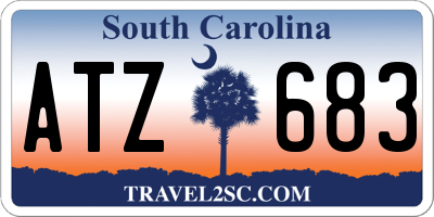 SC license plate ATZ683