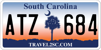 SC license plate ATZ684