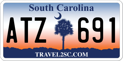 SC license plate ATZ691
