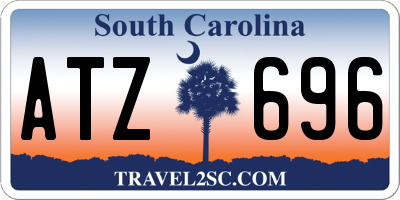 SC license plate ATZ696