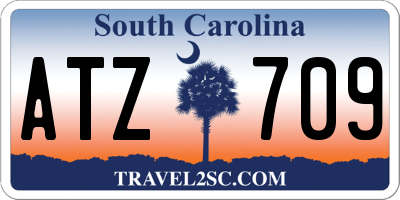 SC license plate ATZ709
