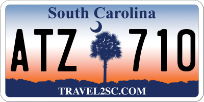 SC license plate ATZ710