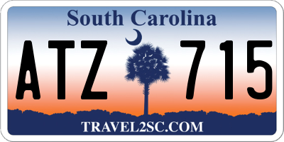 SC license plate ATZ715
