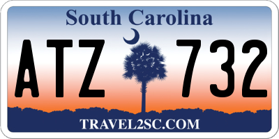 SC license plate ATZ732