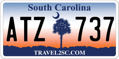 SC license plate ATZ737