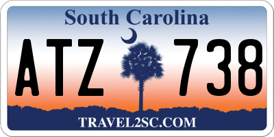 SC license plate ATZ738