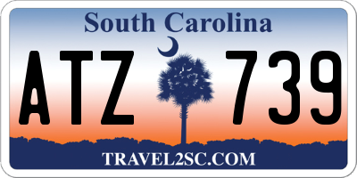 SC license plate ATZ739