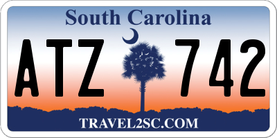 SC license plate ATZ742