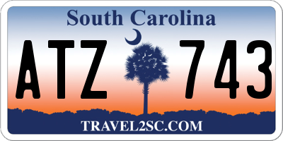SC license plate ATZ743