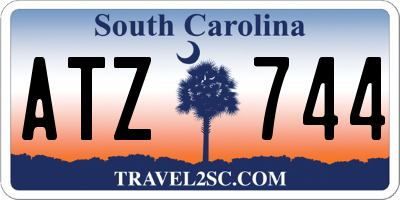 SC license plate ATZ744